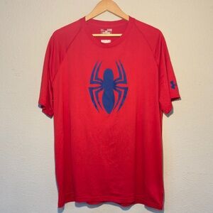 Under Armour Men’s Spider Man Marvel Loose Fit Short Sleeve Tee Size XL